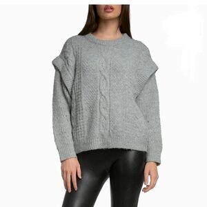 🆕NWT ELAN CABLE KNIT DROP SHOULDER PULLOVER SWEATER